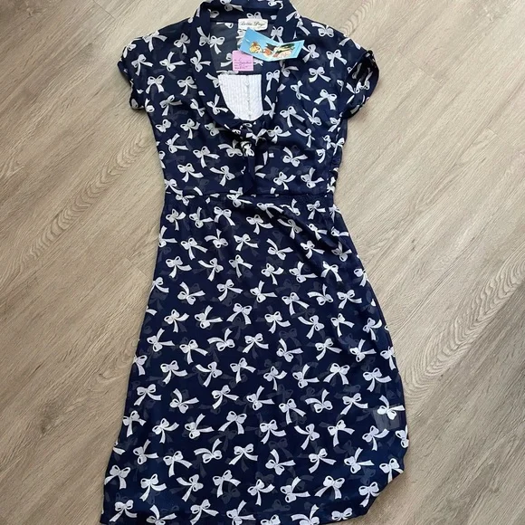 princess polly baby blue dress Voodoo Vixen Clara Dress Bettie Page Blue Cutout Marlee d'… main image 1